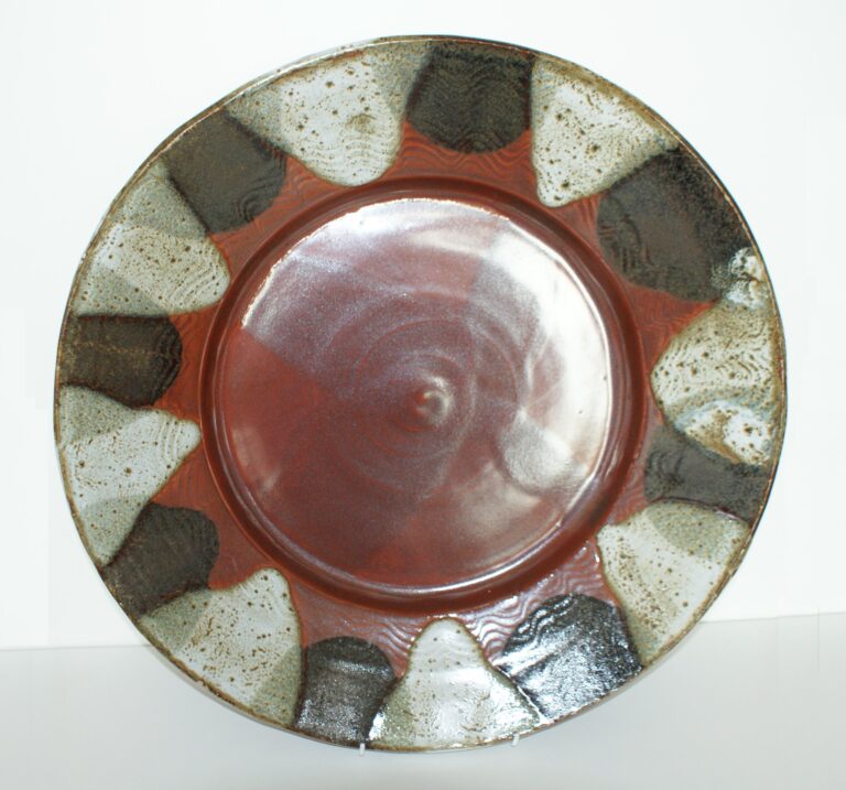 Large Reduction Stoneware Platter